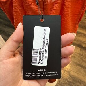PrettyLittleThing Vibrant Orange Midi Dress